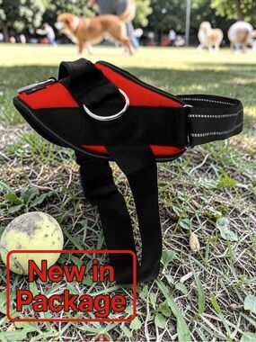 🐕🐾 ShawnCo Essential Dog Harness – No Pull Harness (Mustang Red, Medium)